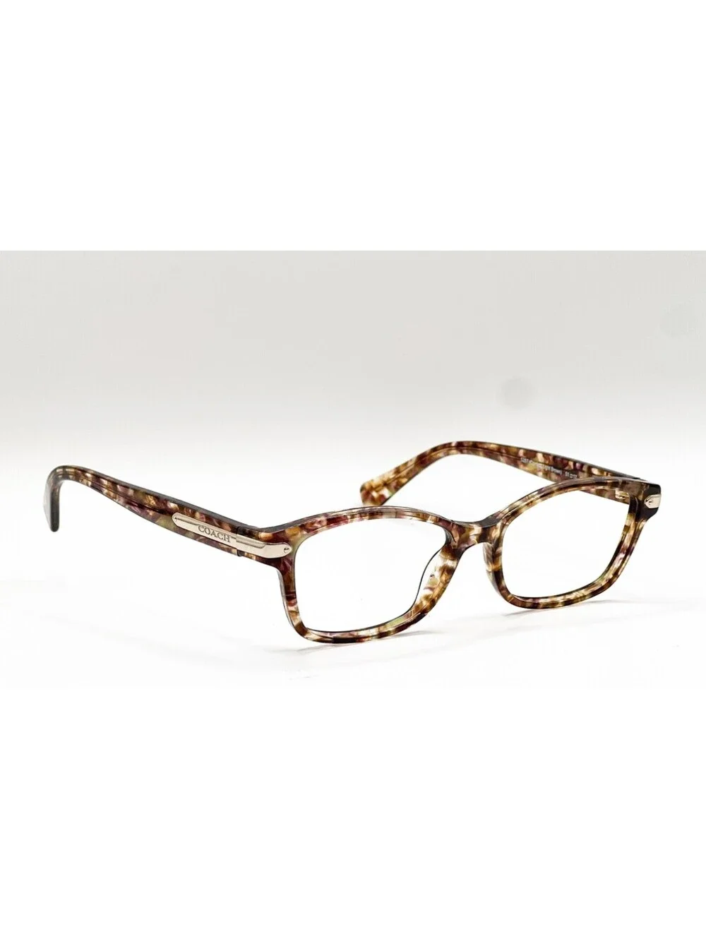 Coach HC 6065 5287 Light Brown Confetti Tortoise Eyeglass Frames 51-17-135